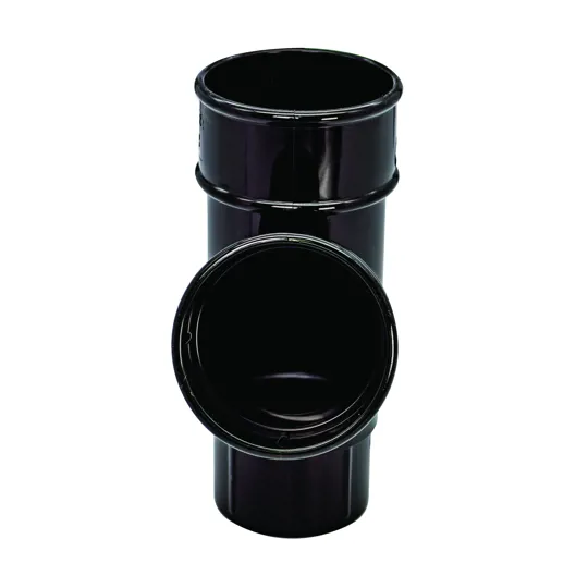 Floplast RY1B 68mm Black Round Downpipe 112� Branch