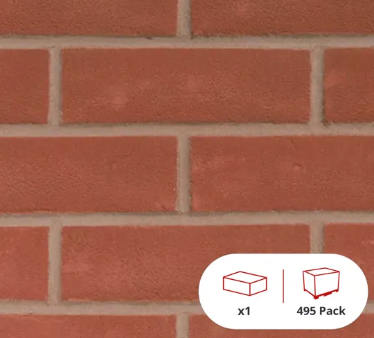 EB Itchen Valley Red 65mm Brick (495 Per Pack)