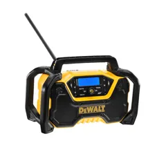 DeWalt DCR029-GB 12V/18V XR & FlexVolt FM/DAB/Bluetooth Compact Radio, Mains/Battery - Body Only