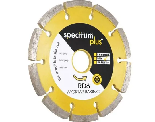 Spectrum Plus Mortar Rake 125mm Diamond Blade