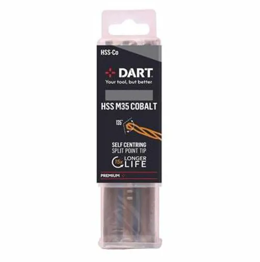Dart CHSS200 Cobalt Twist Drills 2.0mm Pk10 