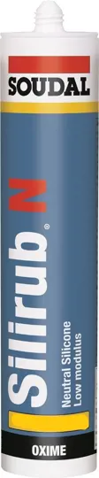 Soudal 118985 Silirub N Low Mod G/P Silicone Brilliant White 300ml