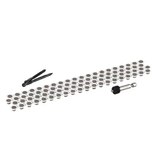 Elements Collated Cortex Screws (x350) & Plugs (x400) Weathered Teak