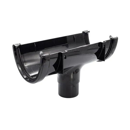 Floplast ROH1BL HiCap Black Gutter Running Outlet