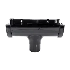 FloPlast ROH1BL HiCap Black Round Gutter Running Outlet