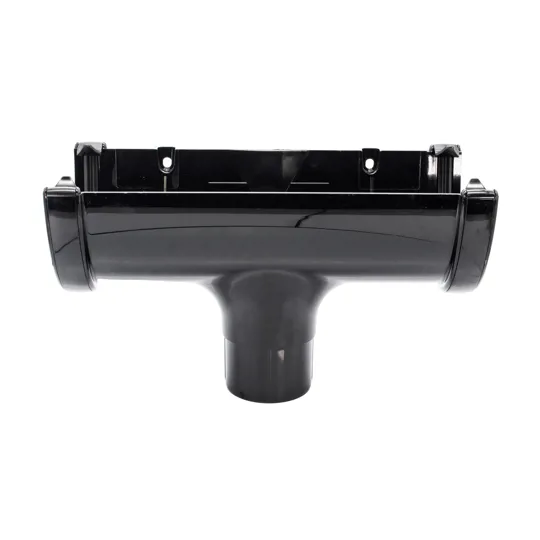 Floplast ROH1BL HiCap Black Gutter Running Outlet