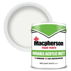 Macpherson Trade Durable Acrylic Matt Brilliant White, 5L