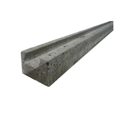 Concrete Slotted End Post Wet Cast/Smooth, 100 x 100mm x 2.36m