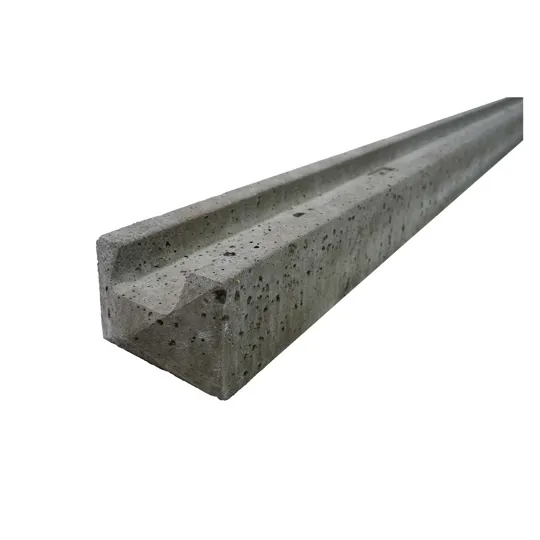 Concrete Slotted End Post 2360mm (Wet Cast/Smooth)