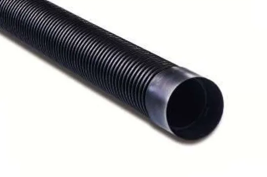 Polypipe RB125X6 125mmx6m Black Ridgiduct Twin Wall Ducting P/E Inc Coupler