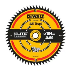 DeWalt DT1670-QZ Elite Circular Saw Blade, 184 x 16mm x 60T