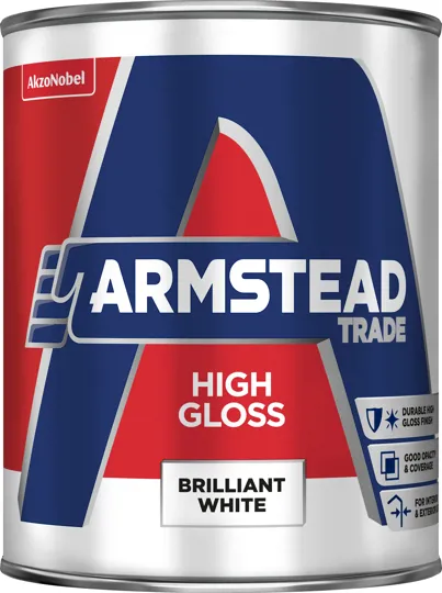 Armstead Trade Hi-Gloss Brilliant White 1ltr