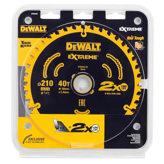 DeWalt DT20433 Blade 210 x 30mm x 40T for DWE7486