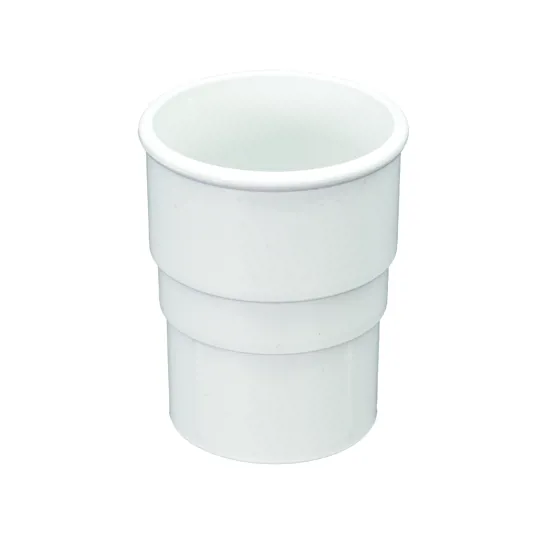 Floplast RS1W 68mm White Round Downpipe Socket
