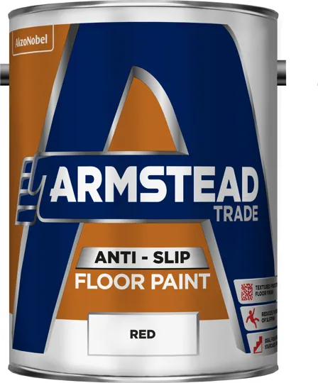 Armstead Antislip Floor Paint Red 5ltr