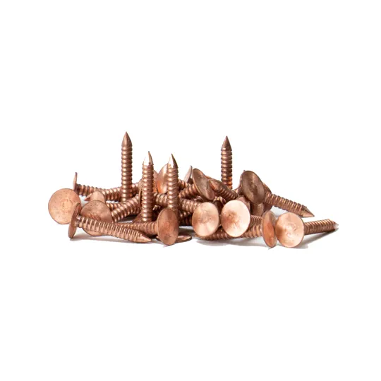 Copper Annular Ring Shank 25mm Nail 1kg