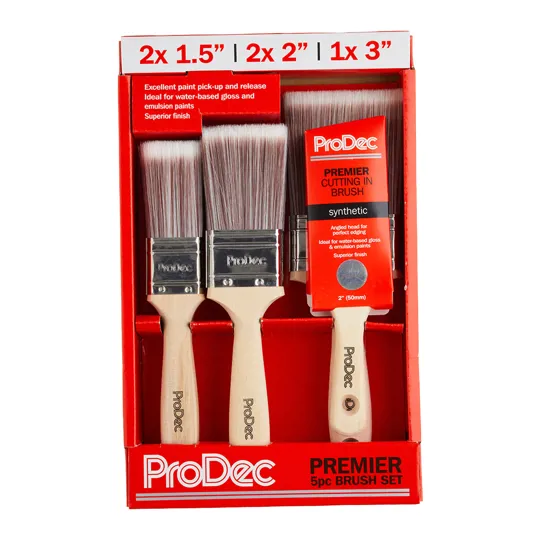 Rodo PBPT049 6 PCE Premier Synthetic Paint Brush Set