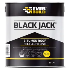 Everbuild 904 Black Jack Roof Felt Adhesive, 2.5L