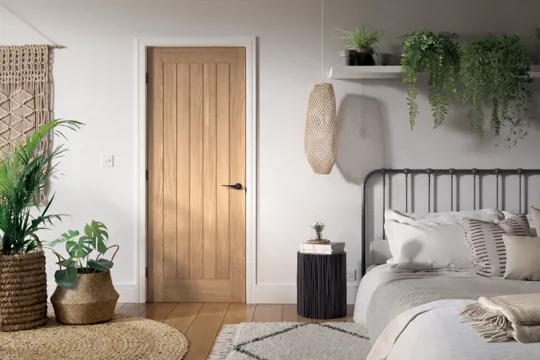 LPD Belize Unfinished Oak Internal Door, 33in / 838 x 1981 x 35mm - FSC® Certified