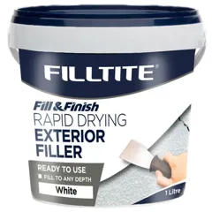 Filltite Fill & Finish Ready To Use Rapid Drying Exterior Filler, 1L