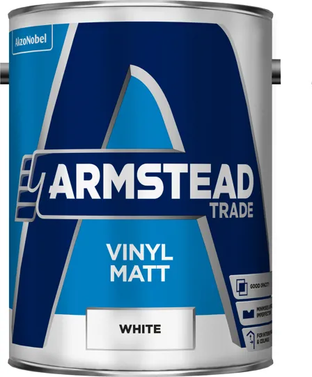 Armstead Trade Vinyl Matt White 5ltr