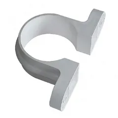 Floplast RC4W 68mm White Round Downpipe Classic Pipeclip
