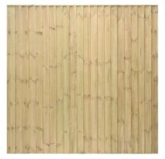 Grange Standard Feather Edge Fence Panel SFEP6G, Green 1.8m (6ft x 6ft) - FSC Mix 70%
