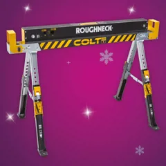 Roughneck Colt Folding Steel Sawhorse, Single