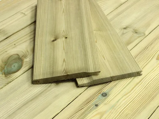 19x125 (Nom Size) Green Treated Softwood Shiplap- Rebated - FSC Mix 70%