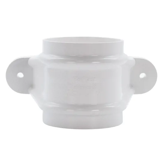 Floplast RS2W 68mm White Round Downpipe Socket + Lugs