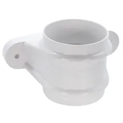 FloPlast RS2W 68mm White Round Downpipe Socket & Lugs