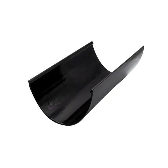 Floplast RGH4B HiCap 115 x 75mm Black Gutter 4m