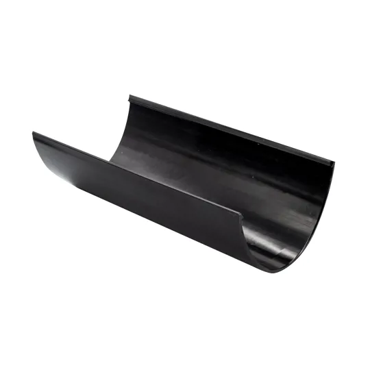 Floplast RGH4B HiCap 115 x 75mm Black Gutter 4m