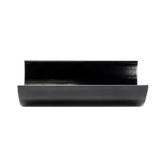 FloPlast RGH4B HiCap 115 x 75mm Black Round Gutter 4m