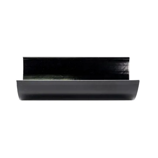 Floplast RGH4B HiCap 115 x 75mm Black Gutter 4m