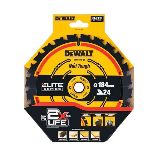 DeWalt DT10302 Extreme Saw Blade TCT 184 x 16mm x 24T