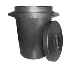 Stadium Heavy-Duty Dustbin with Lid, 90L