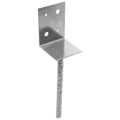 Perry SleeperSecure No.494 Base Anchor Galvanised Bracket to Concrete In, 320 x 75mm