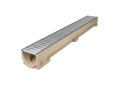 ACO RainDrain Channel with Galvanised Steel Grating, 1m