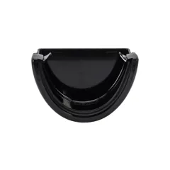 FloPlast REH1BL HiCap Black Round External Gutter Stop End