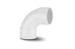Polypipe WS14W ABS 92.5 Degree Swept Bend, White, 40mm
