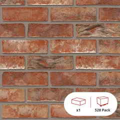 Wienerberger Athena Blend Red Multi Facing Brick, 65mm