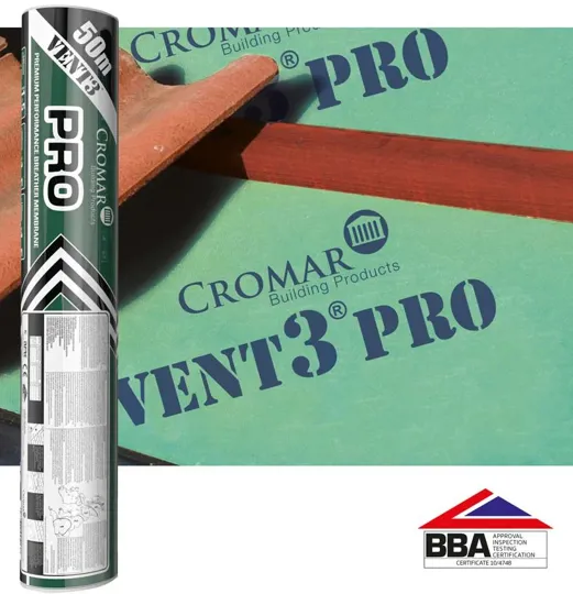 Cromar TV3P/50 Breather Membrane Vent 3 Pro 1x50Mtr