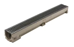 ACO RainDrain Channel B 125 Cast Iron Grate, 1m