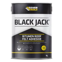 Everbuild 904 Black Jack Roof Felt Adhesive, 5L