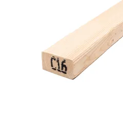 Kiln Dried C16 CLS Timber, 50 x 75mm / 2 x 3 (Fin 38 x 63mm) - 70% PEFC Certified - 2.4m
