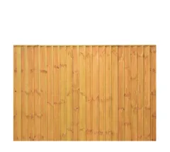 Grange Standard Feather Edge Fence Panel SFEP4, Golden Brown 1.2m (6ft x 4ft)