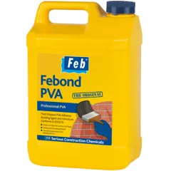 Feb Febond Original Quick Dry Multi-Purpose PVA Adhesive, 5L