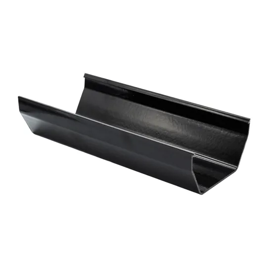 Floplast RGS4B 114mm Black Square Gutter 4m