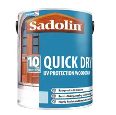 Sadolin Quick Dry UV Protection Woodstain, 1L - Clear